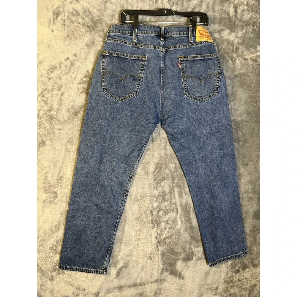 Levis 505 Regular Fit Mens Jeans 38x29 Medium Wash Blue Straight Leg Denim